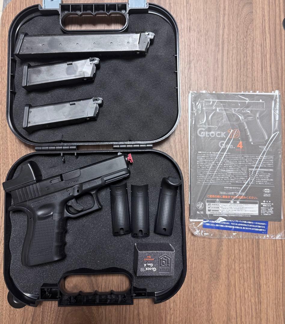 【美品】マルイGlock G19 Gen4 フルセット ドットサイト付 TOKYO MARUI（東京マルイ） グロック19 Gen4 ガスブローバック