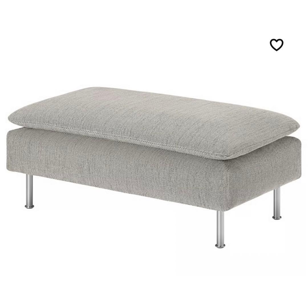 【美品】IKEA SÖDERHAMN ソーデルハムン オットマン SÖDERHAMN ソーデルハムン オットマン, トネルード グレー - IKEA