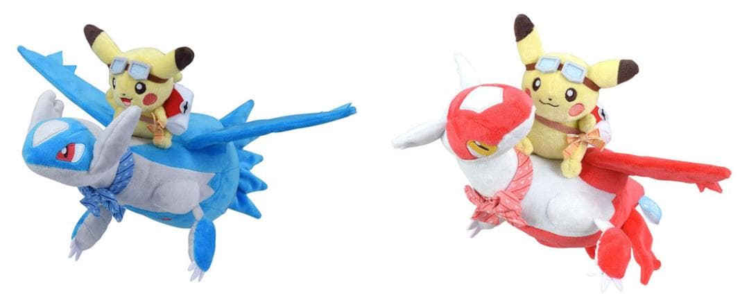 ラティアスとラティオスに乗って旅をするピカチュウ ぬいぐるみ Amazon.co.jp: ポケモンセンターオリジナル ぬいぐるみ ラティアス