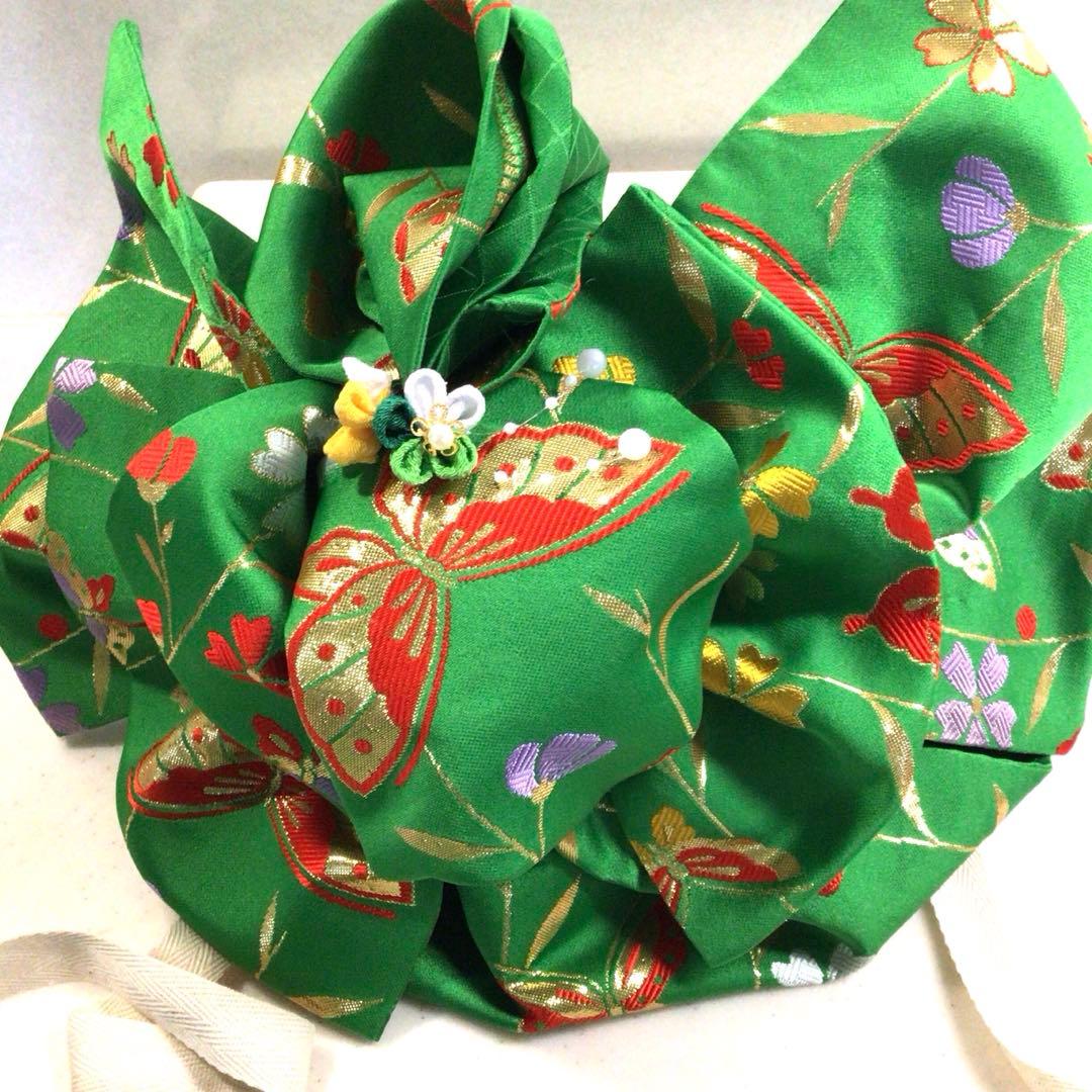 ☘️祝い帯《七歳》後ろリボン二種類・同色同柄・お好みで付け替え可能です❣️
