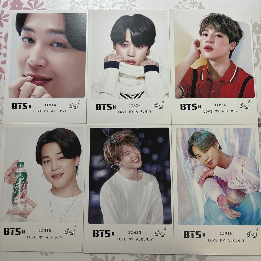 BTS ジミン ポストカード トレカ 6枚セット まとめ売り - メルカリ