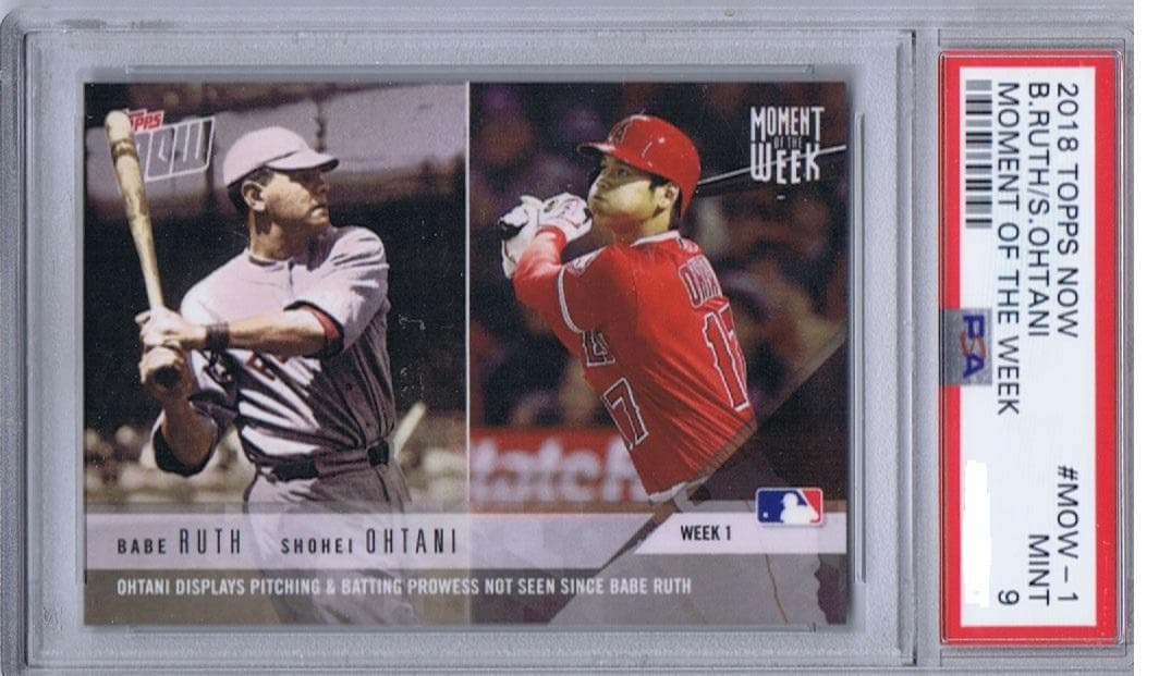 大谷翔平&B.ルース Moment of the Week #MOW1 PSA9 $_12.JPG?set_id=880000500F
