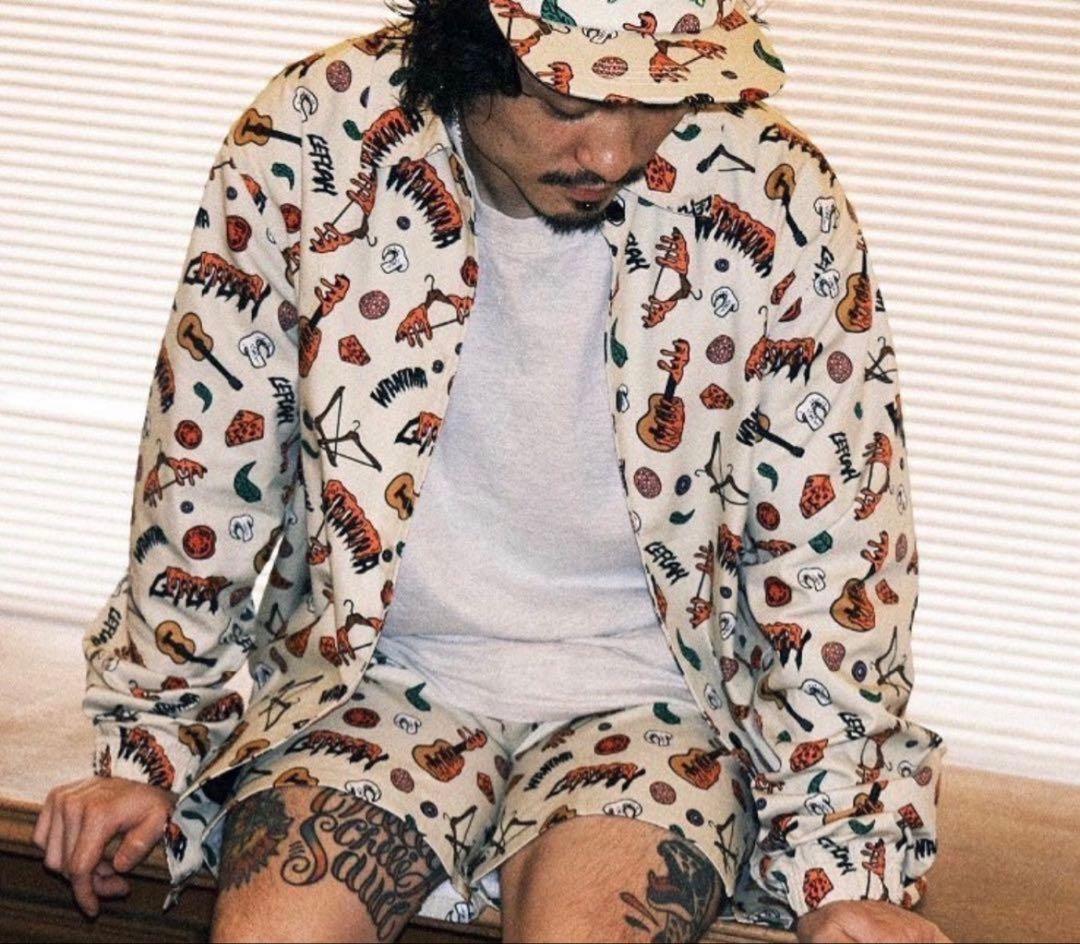 新品未使用 WANIMA×LEFLAH ピザ柄 総柄 コーチジャケット XXL - メルカリ