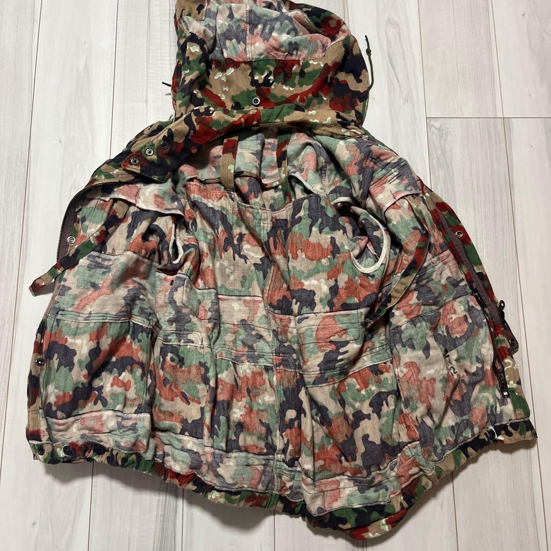 実物 70s スイス軍 M70 アルペンカモ フィールドジャケット L - メルカリ
