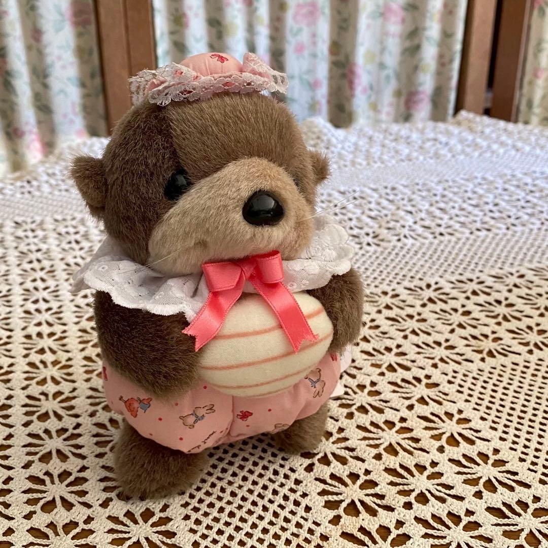 タグ付き 株式会社たけのこ プチぶらんでー ラッコ ぬいぐるみ昭和