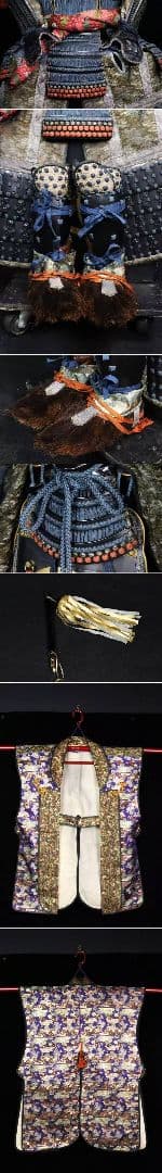 豪商旧家蔵出 五三桐家紋入大鎧 時代甲冑 二枚胴具足