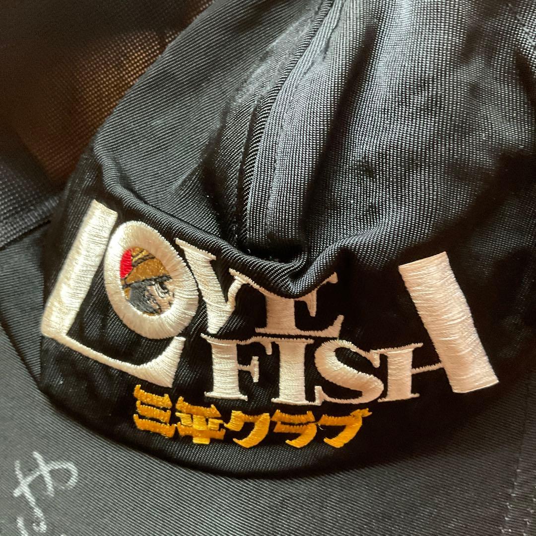 美品」矢口高雄サイン入りキャップ LOVEFISH三平クラブ ※釣りキチ三平