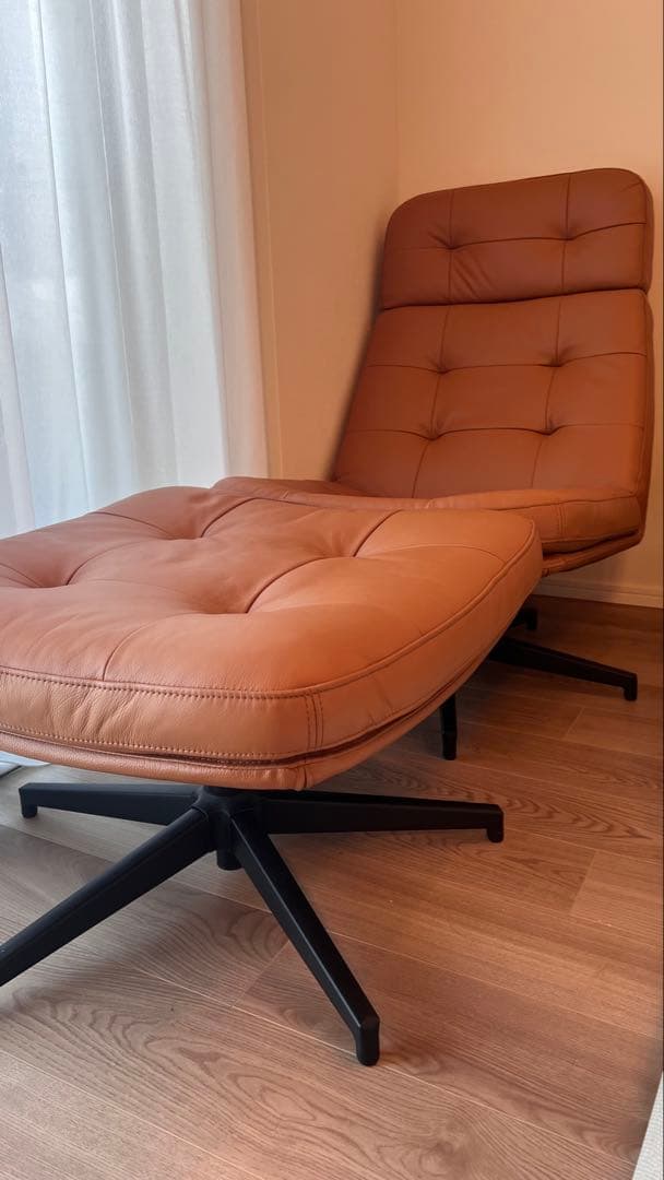 IKEA/イケア　ハーヴベリ オットマン　セット販売のみ HAVBERG ハーヴベリ オットマン, レイデ グレー/ブラック - IKEA