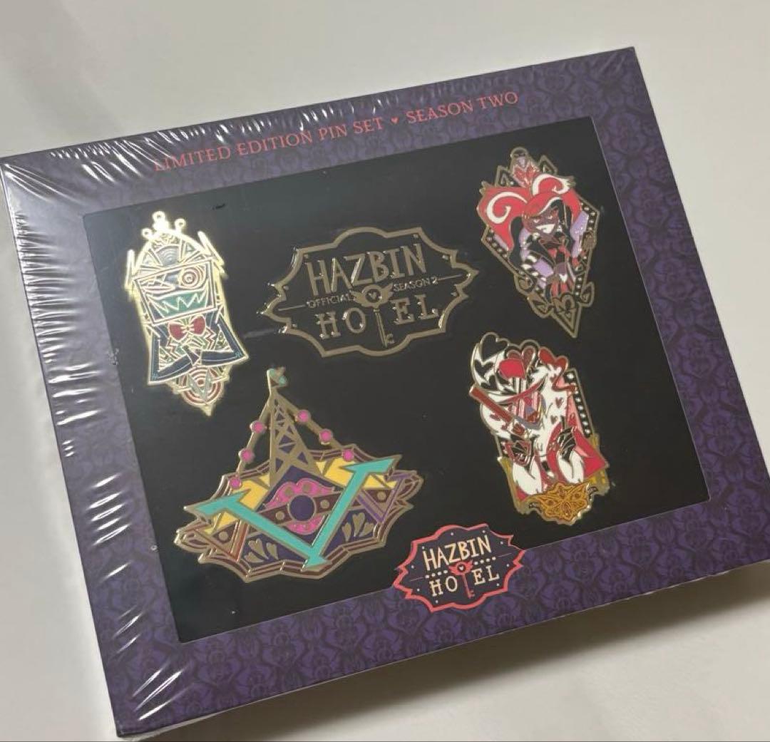 HazbinHotel Voxtek ピンバッジ セット Hazbin Hotel Season 2 Voxtek Employee Swipe Card Voxtech + Pin Set