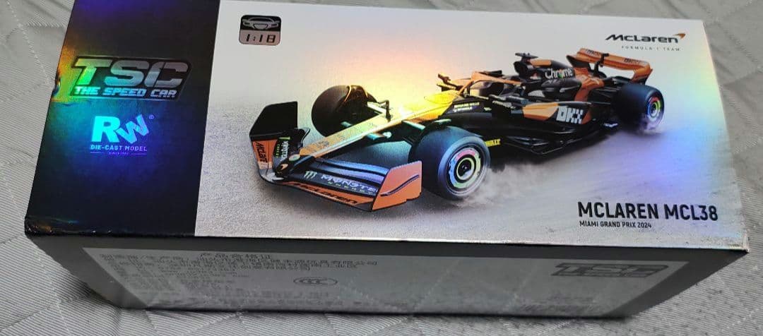 希少 TSC F1 マクラーレン MCL38 1/18 2024年ノリスモデル スパーク 1/18 マクラーレン MCL38 アブダビGP 2024 L.ノリス ピット
