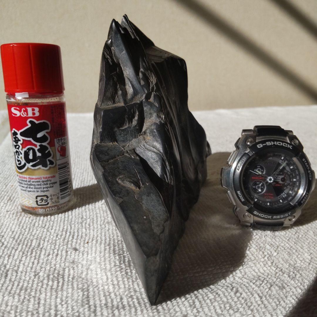 那智黒石 盆栽 ミニチュア 造形美 水石 盆石 鑑賞石 独立峰 画像20枚