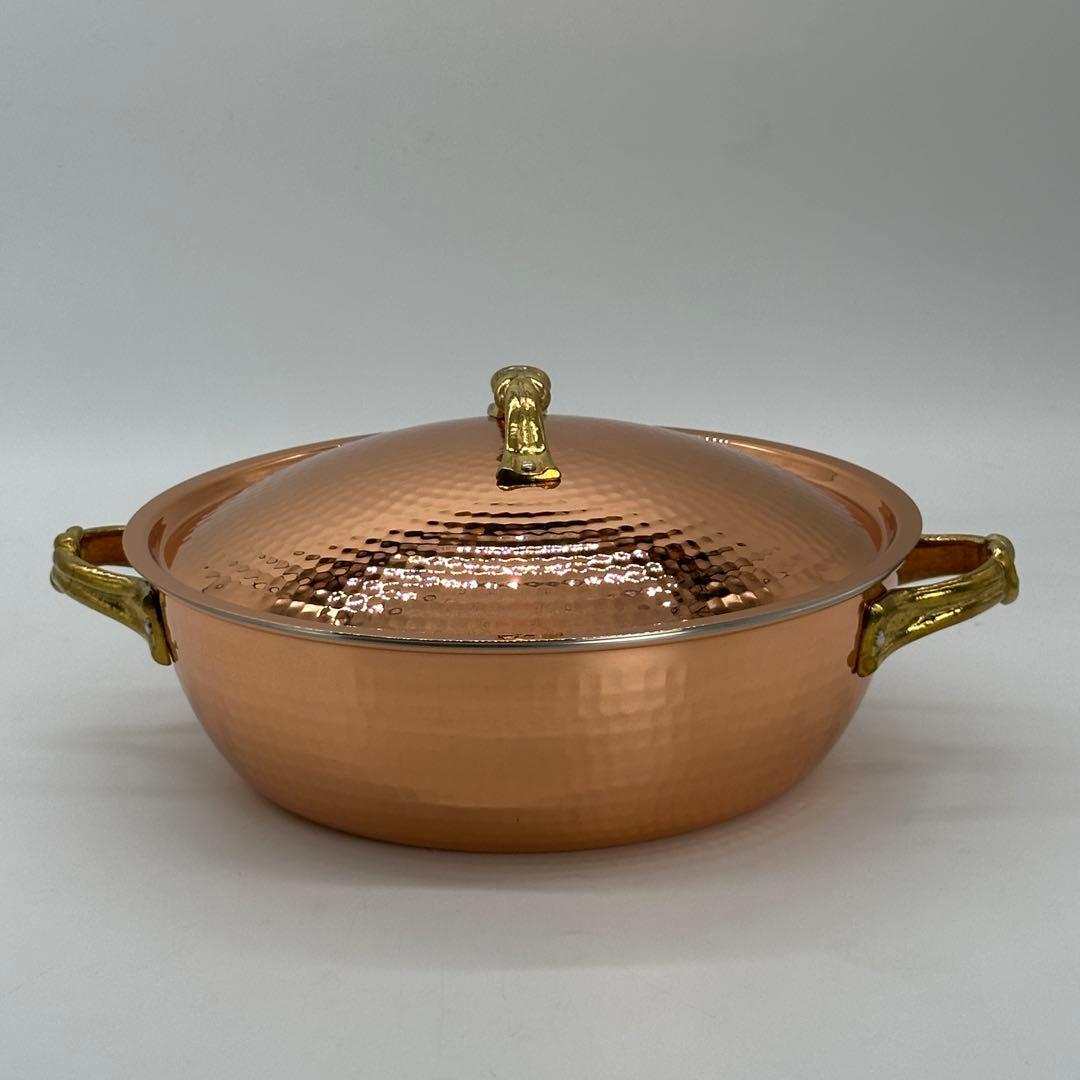新品未使用 銅鍋 24cm 両手鍋 銅製 調理器具 キッチン用品 和銅楽 結び 楽天市場】【燕三条】SW 銅料理鍋 45cm(24L) | ガス火専用 料理鍋 調理