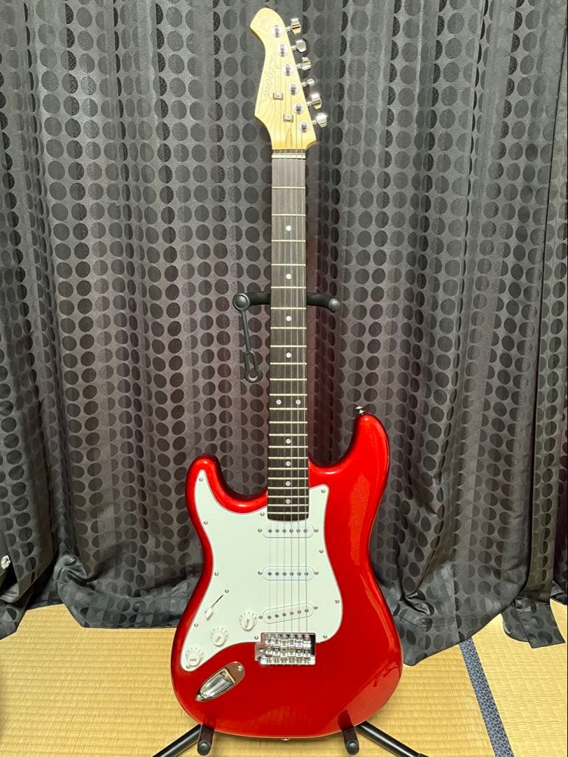 【美品】Legend/LST-Z LH Candy Apple Red レフティ LEGEND レジェンド LST-Z L/H エレキギター初心者14点セット