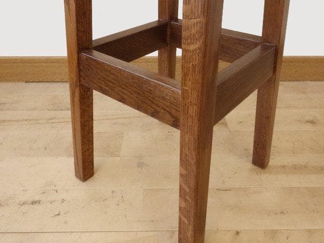 北海道手作り家具 ナラ材 ハイスツール（花柄） 勇峰工芸（新） - メルカリ