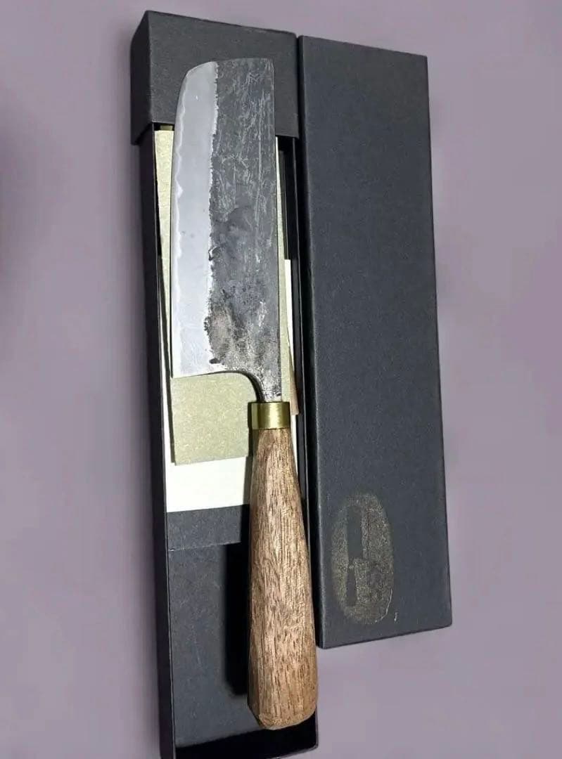 赤畠大徳　菜切り包丁　12cm 黒打ち菜切 120mm 赤畠大徳 – PINT_MN