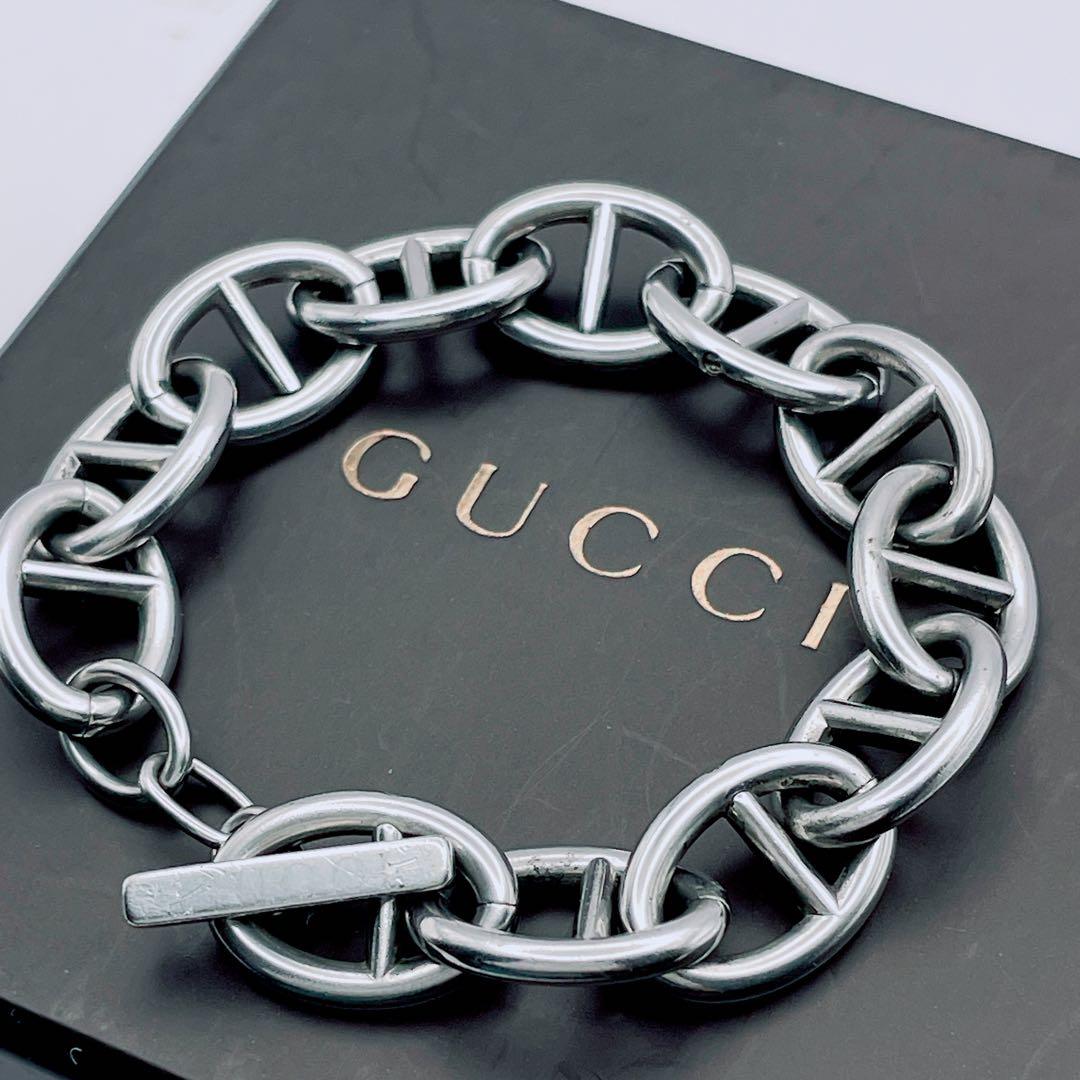 GUCCI トムフォード アンカー チェーン ブレスレット シルバー 箱付き