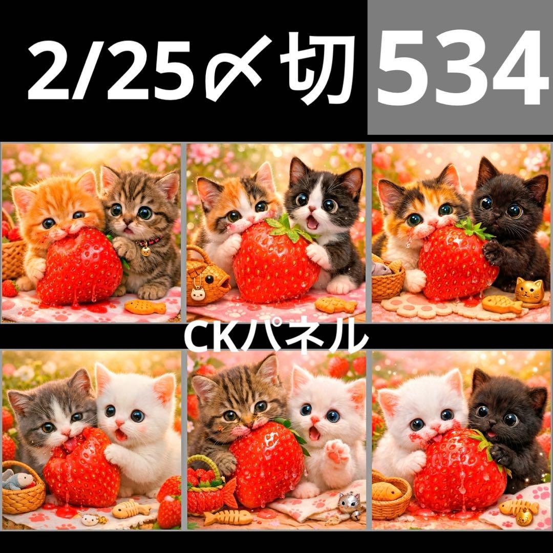 新柄♥️期間限定レアパネル生地 猫パネル生地 6柄セット CKパネル