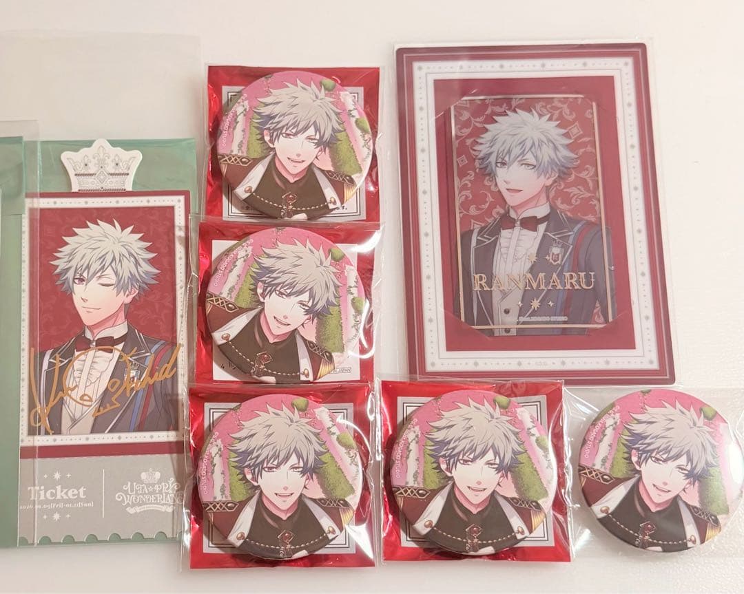 うたプリ ワンダーランド 缶バッジ 15th Anniversary 黒崎蘭丸 グッズ-バッチ】うたの☆プリンスさまっ♪ BIG缶バッジ Fiction & Non