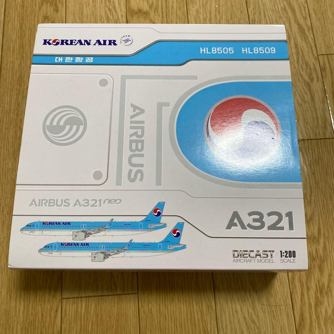 大韓航空 A321neo ダイキャストモデル 1:200 JCwings JC Wings Korean Air Airbus A321NEO 
