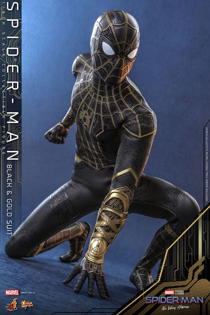 ホットトイズ スパイダーマン（ブラック&ゴールドスーツ） - メルカリ