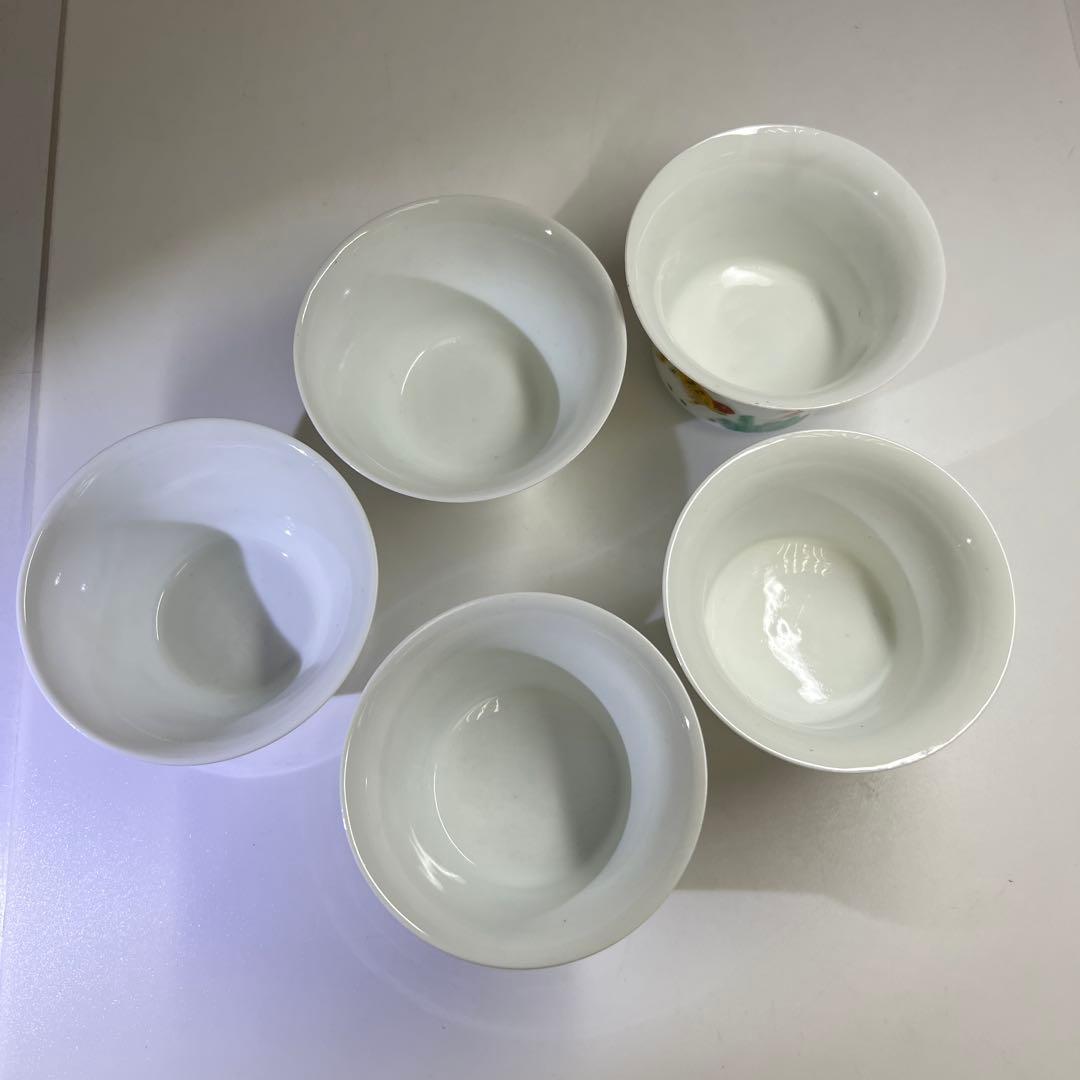 中国美術 粉彩蓋茶碗5客 口径約9㎝ 東Y8-0204☆2Fタトチ - メルカリ