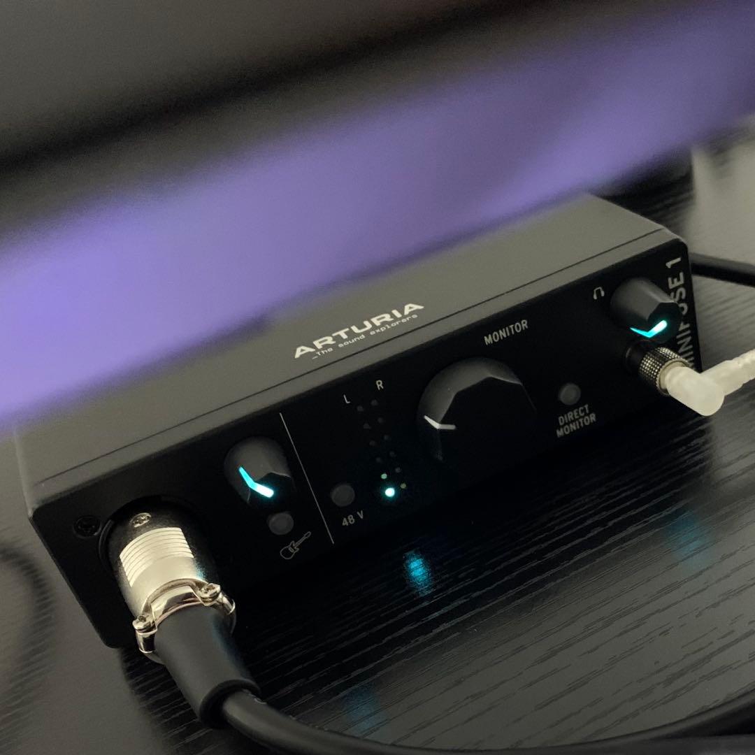 【美品】ARTURIA MINIFUSE 1 オーディオインターフェイス Arturia MiniFuse 1 USB Audio Interface (Black)