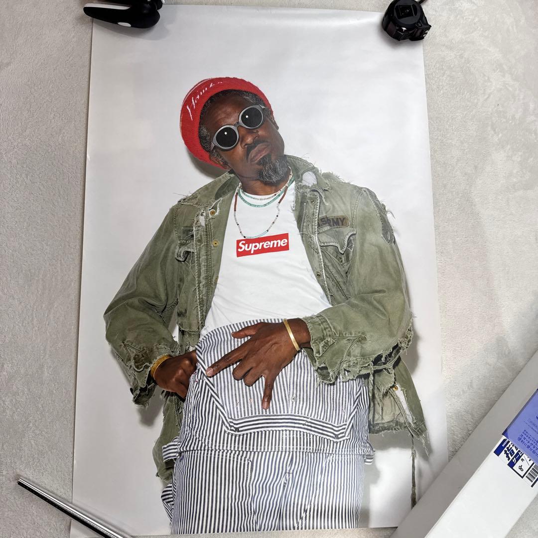 Supreme 22AW Andre3000 ポスター　証明書？、箱など付き Supreme 22AW Andre3000 ポスター 証明書？、箱など付き - メルカリ
