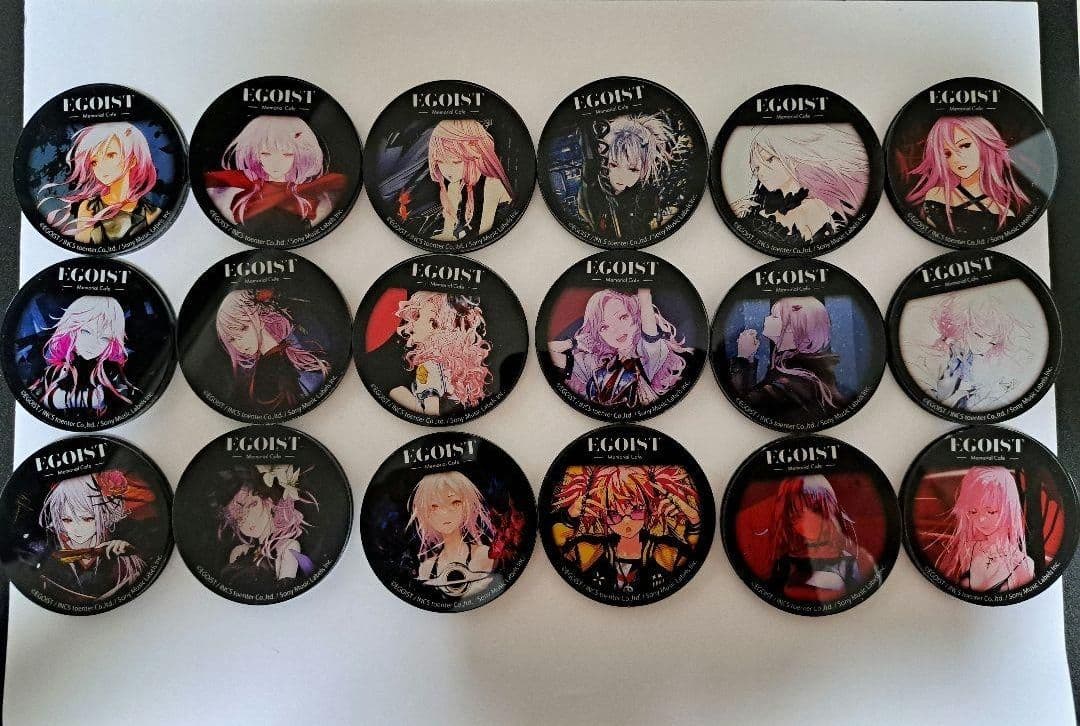 EGOIST メモリアルカフェ アクリルマグネット マグネット 16種セット