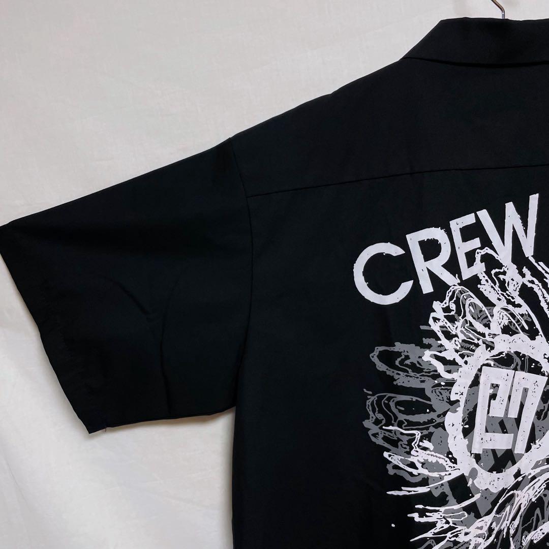 激レア】B'z 稲葉浩志 半袖シャツ ビーズ CREWプリント 黒ブラック L