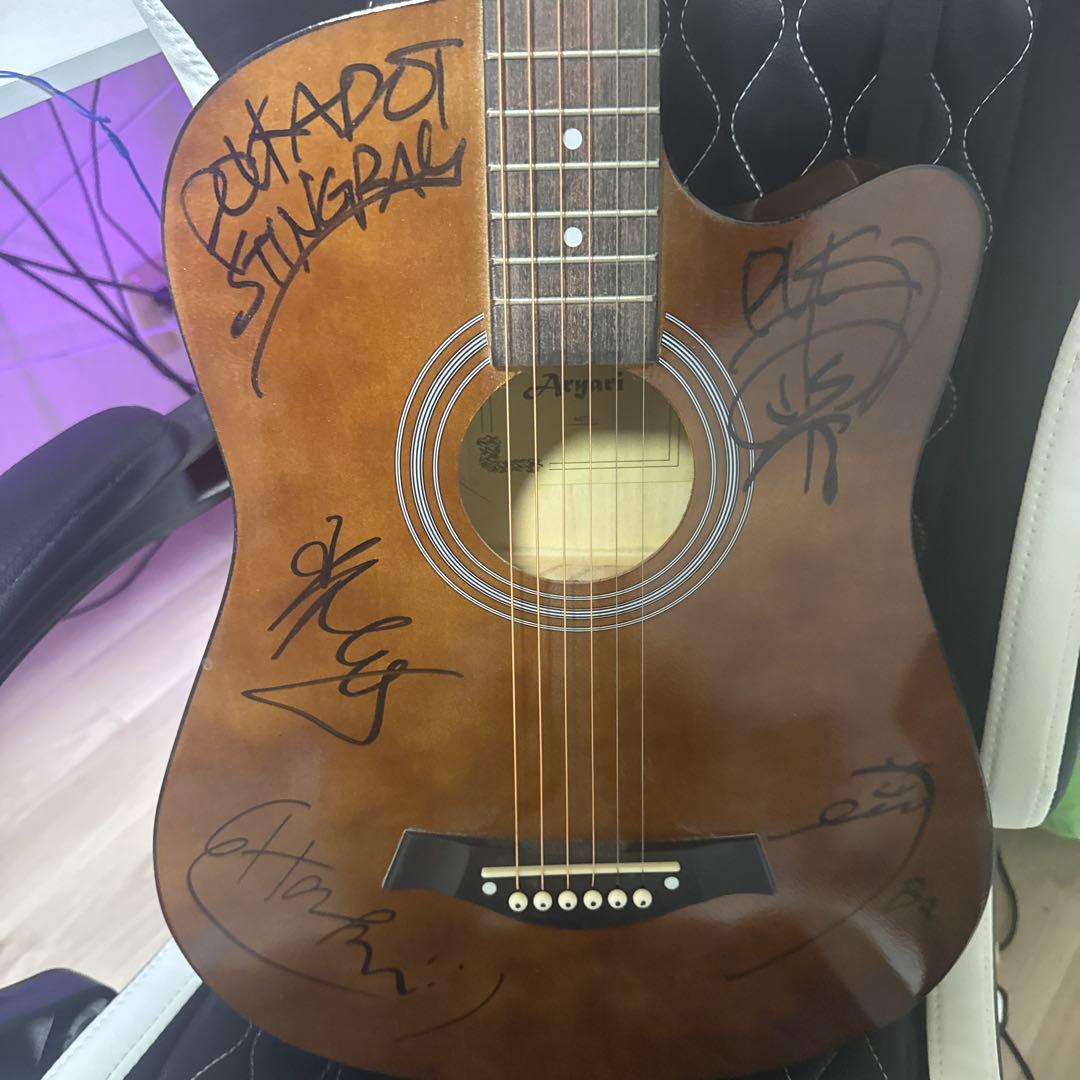 ポルカドットスティングレイサイン入りブラウンアコースティックギター Dolphin Guitars:RSD-45 43mm Aged (Gold Top)