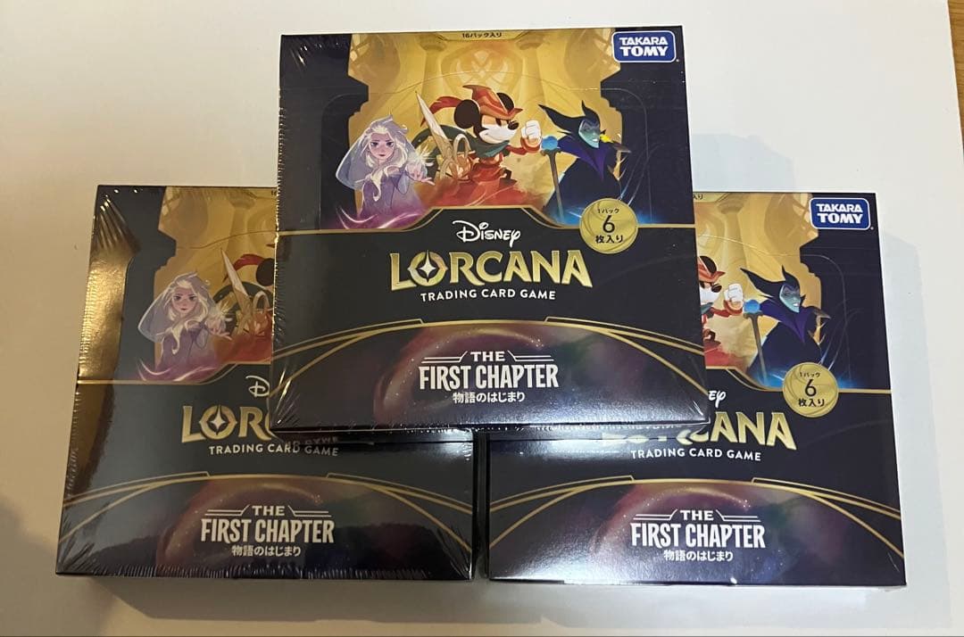 LORCANA ロルカナ 物語のはじまり シュリンク付き　3セット シュリンク付き】ディズニー・ロルカナ・TCG 日本語版 ブースター