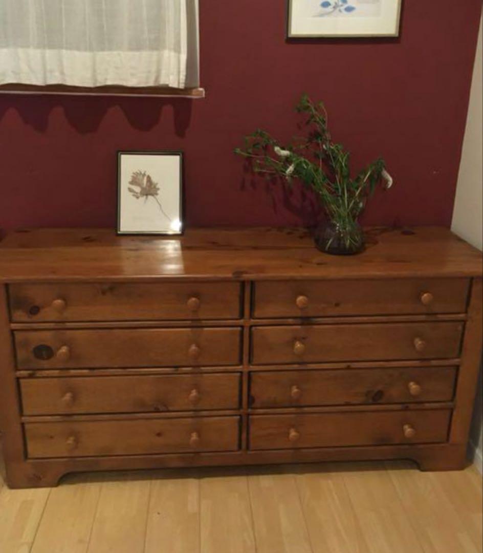 パイン材　無垢材　チェスト　vintage chest ペニーワイズ　コスガ ザ・ペニーワイズ / THE PENNY WISE パイン材4段チェスト 中古 収納棚