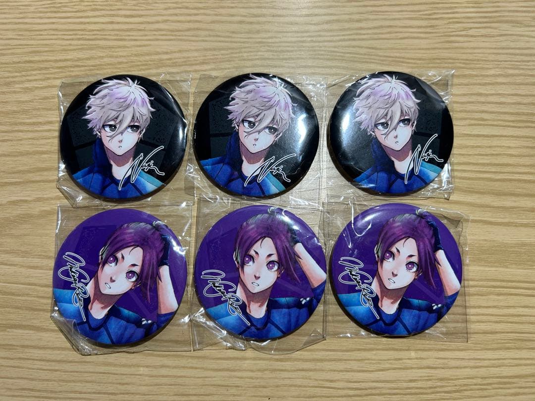 ブルーロック 凪誠士郎 御影玲王 缶バッジ - メルカリ