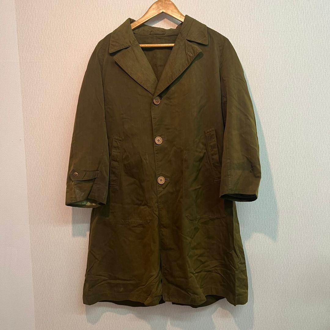 ジャパンビンテージ 30s 40s 旧日本軍チェスターコート M程 カーキ