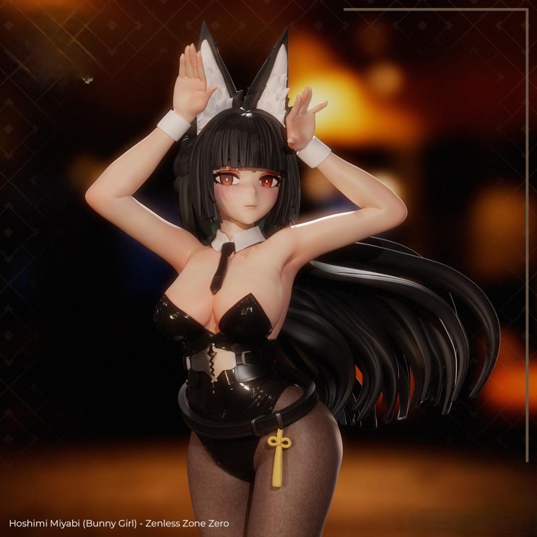 星見雅 1/7 27cm バニー 未塗装未組立 ガレキ ゼンレスゾーンゼロ