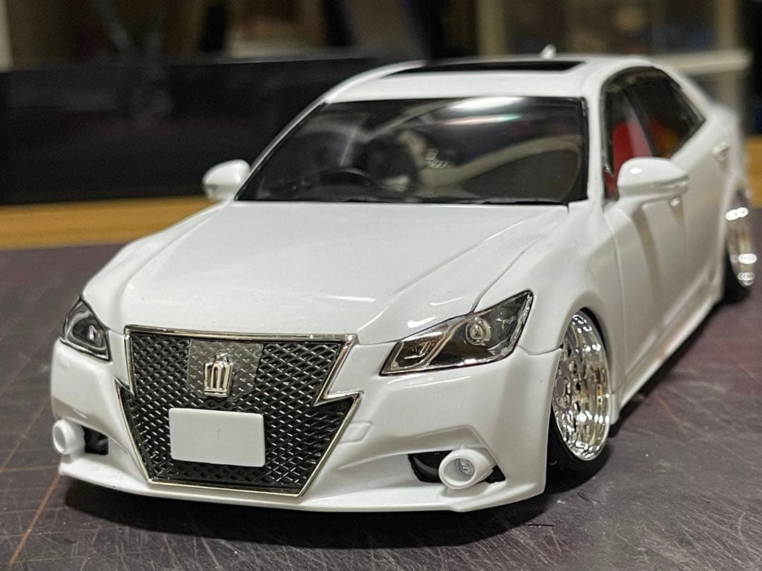 1/24 アオシマ製★GRS214アスリートS★完成品 青島文化教材社 アオシマ ザ・モデルカー No.42 1/24 トヨタ GRS214