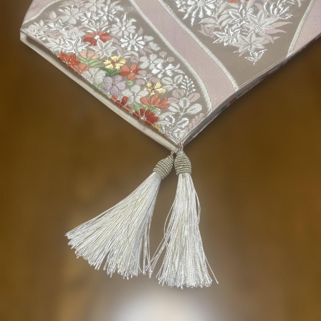 table runner 「華立涌」 帯リメイク 正絹 長尺 - メルカリ