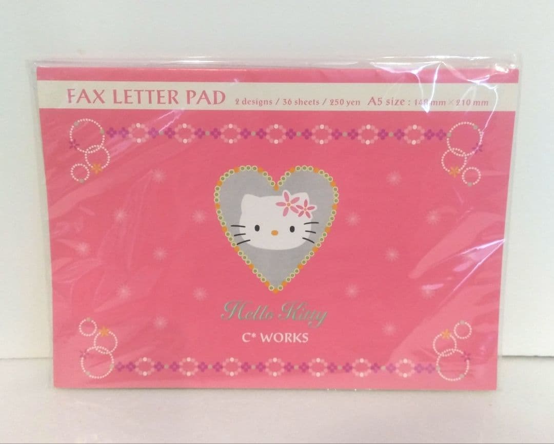 サンリオ ハローキティ FAX レターパッド キティ 当時物 レトロ 2000