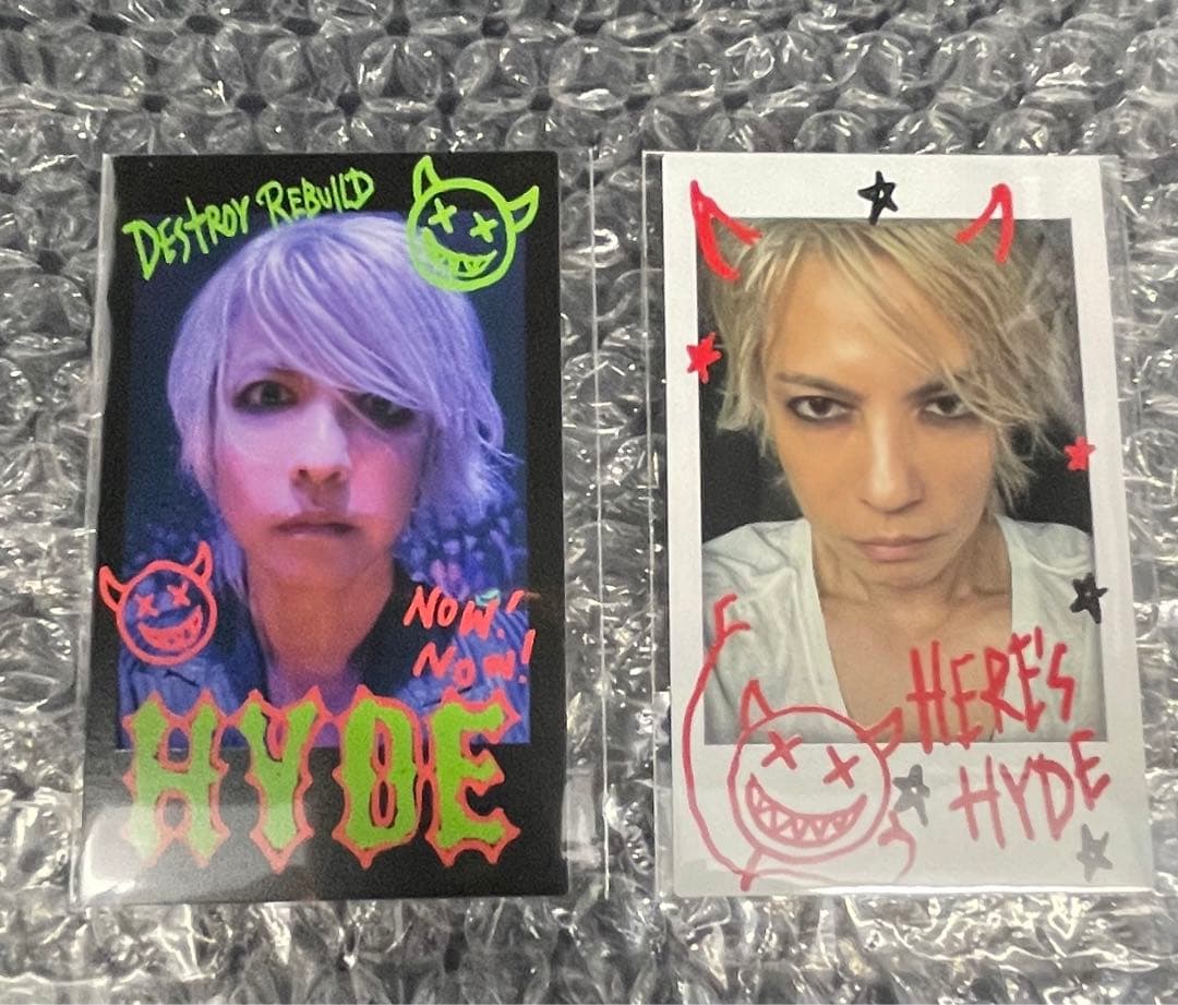 HYDE ガチャ　チェキ風カード　２種セット　HYGACHA ハイガチャ にじさんじ歌謡祭2024】チェキ風カード&ブロマイドセット Day2 B