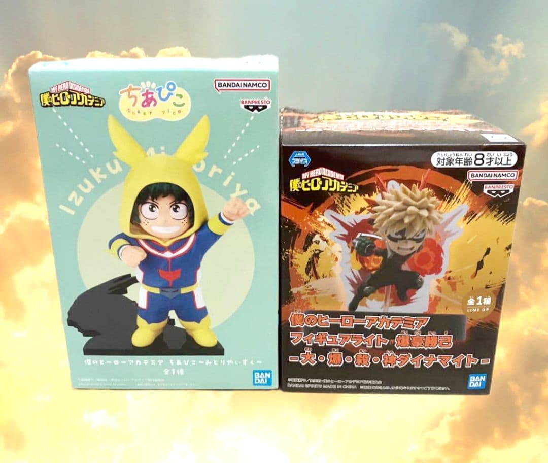 爆豪勝己 フィギュアライト&緑谷出久ちあぴこ 爆-大・爆・殺・神