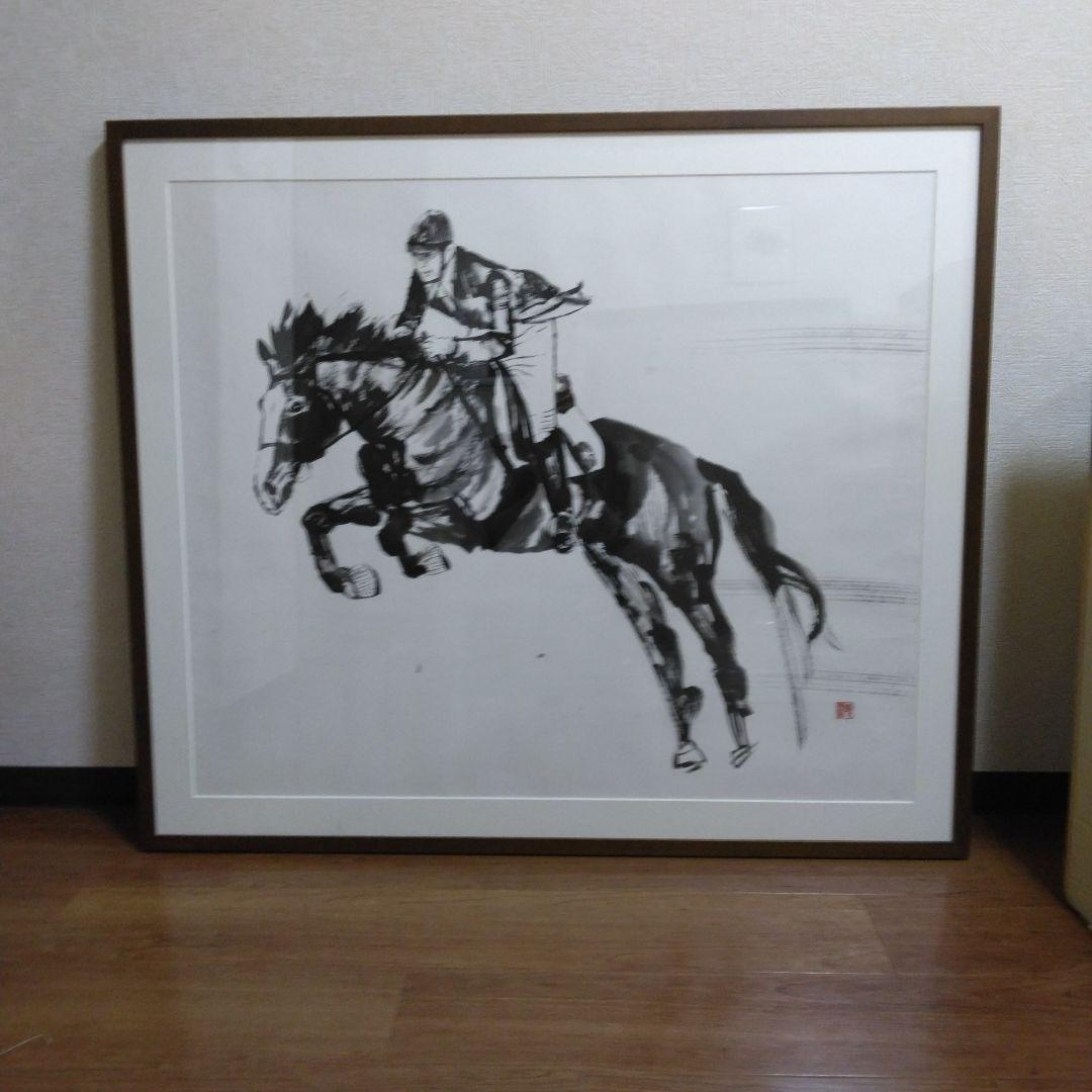 水墨画　　人馬一体 水墨画風の馬のイラスト素材 [116213501] - PIXTA
