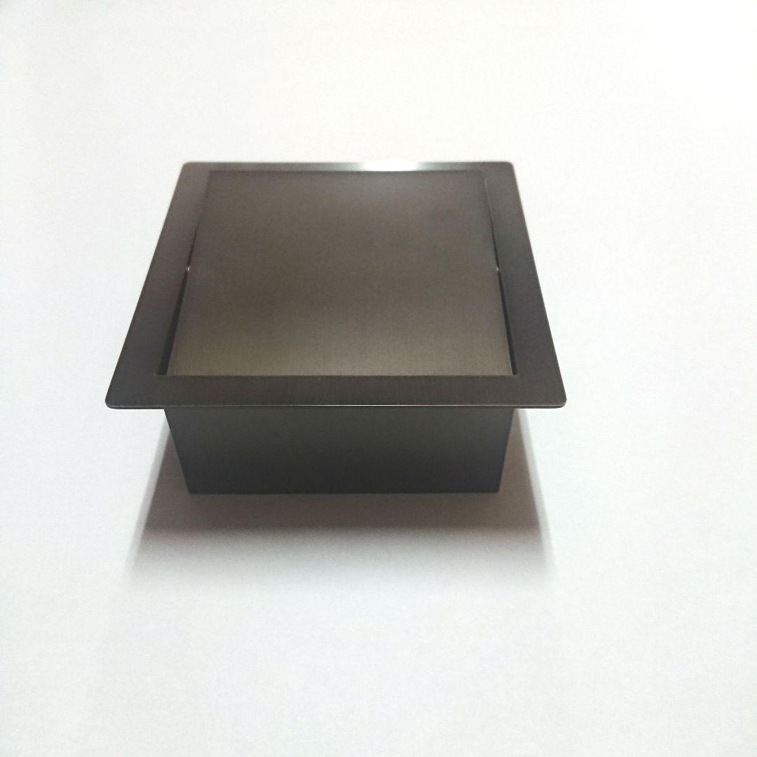ステンレス ダストシュート四角い ごみ箱 ブロンズ ゴミ投入口金具 ダストシュート サイズ □220 蓋無し 屑入れ ダスト
