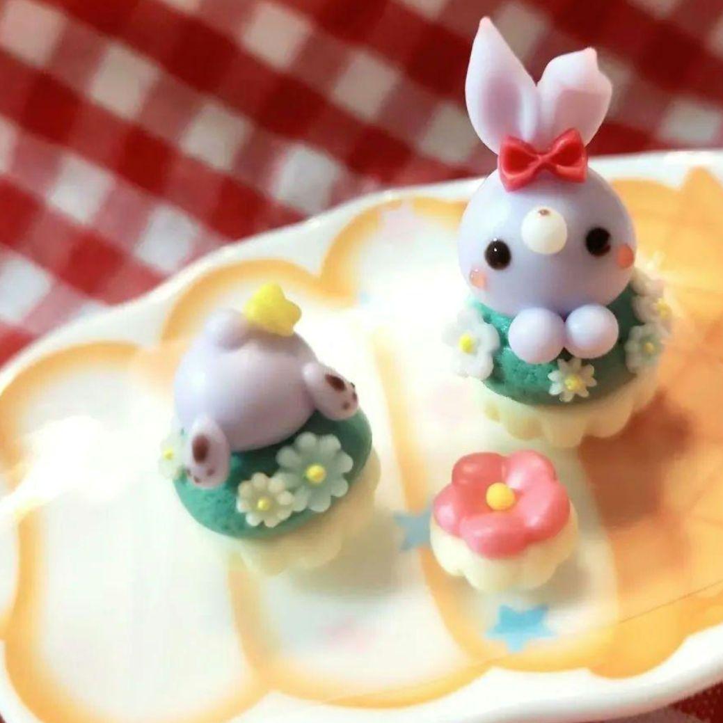 イースター☆うさぎカップケーキ イースターに♡簡単うさぎのカップケーキ by momoキャラ料理家