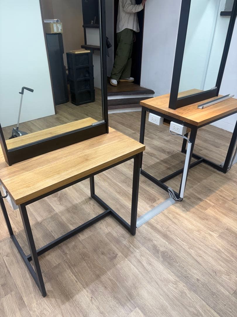 最終セール価格！！天然木両面ドレッサー　セット面 楽天市場】【在庫処分SALE】 セット面 ドレッサー 両面 幅80×奥行60×高