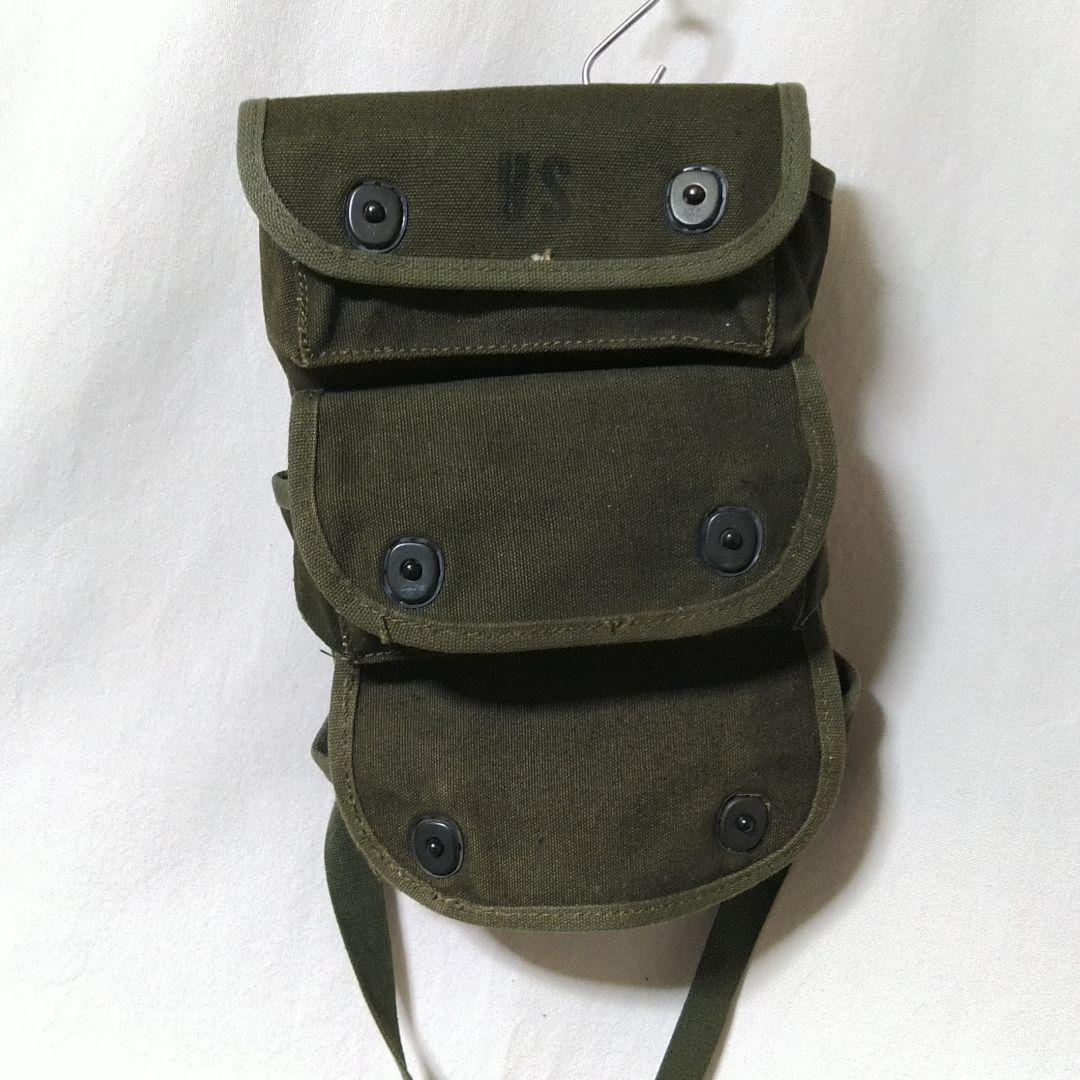 個人装備 USMC OD CANVAS 3POCKET GRENADE CARRIER WW2 US Army USMC Grenade Pouch Canvas Pack | eBay