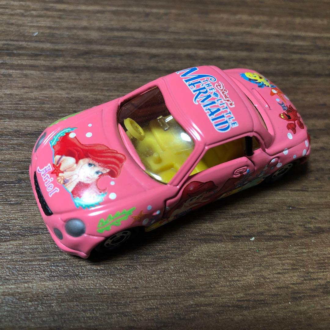 美品 トミカ ディズニー アリエル ダイハツ コペン ピンク Dカプセル