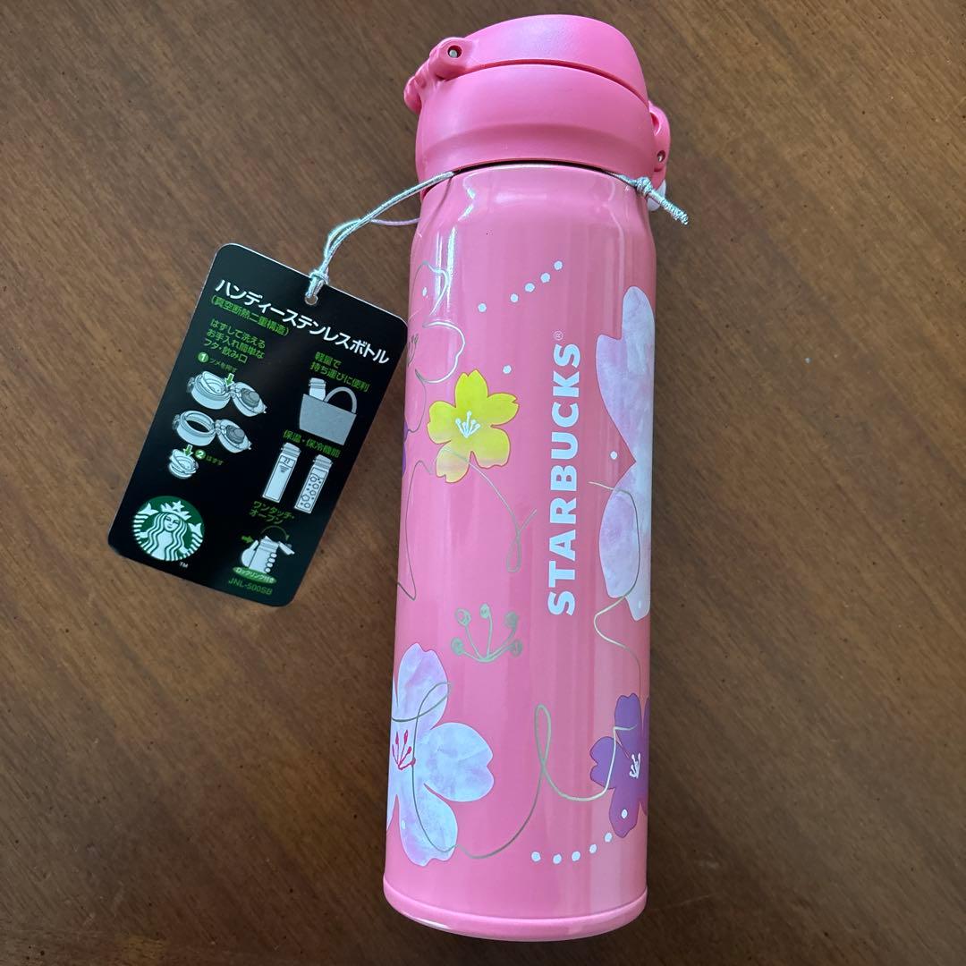 STARBUCKS ステンレスボトル JNL-500SB ピンク 花柄 - メルカリ