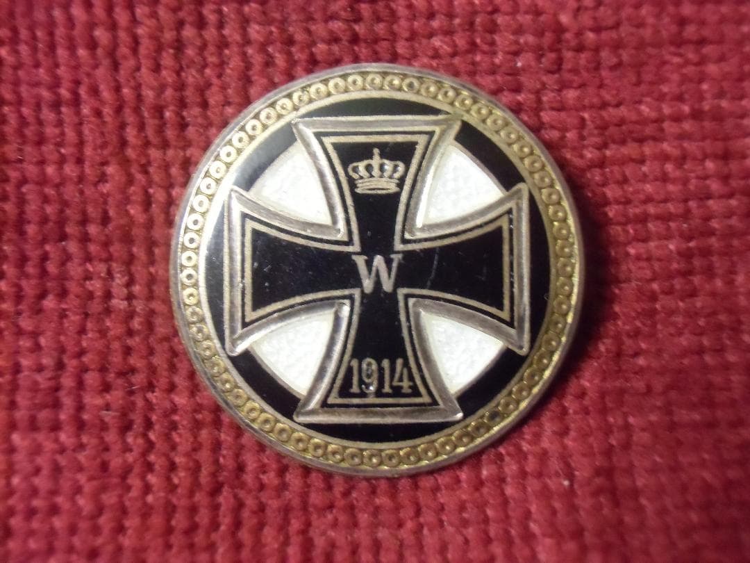 Ｗ帝政ドイツ軍/プロイセン王国＊１９１４鉄十字勲章ブローチ（実物） Amazon | WW1 ドイツ軍 一級鉄十字章 1914 第一次世界大戦 鉄十字勲章