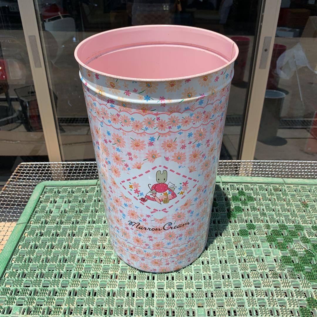 マロンクリーム　ゴミ箱　① マカロンダストボックス」新発売。やさしいパステルカラーのゴミ箱で