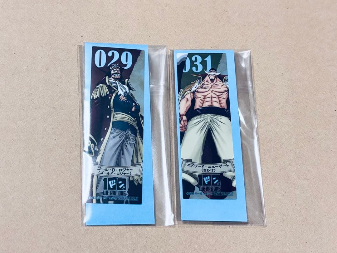 ONE PIECE 100巻おめでとう！フェア クリアしおり ロジャー 白ひげ